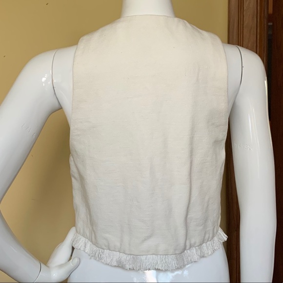 H&M White Embroidered Vest - Picture 3 of 7